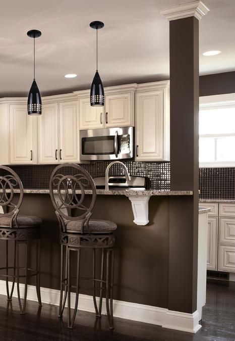 Percy Indoor Mini Pendant: Black Finish with Black Glass Shade