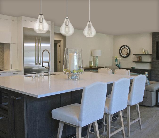 Indoor Mini Pendant: Brushed Nickel Finish with Clear Glass