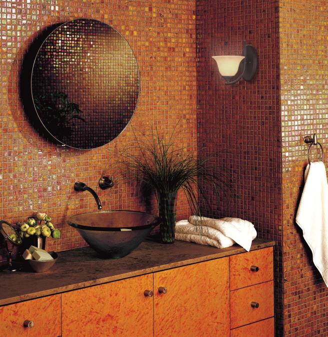 Kings Canyon One-Light Indoor Wall Fixture: Oil Rubbed Bronze Finish