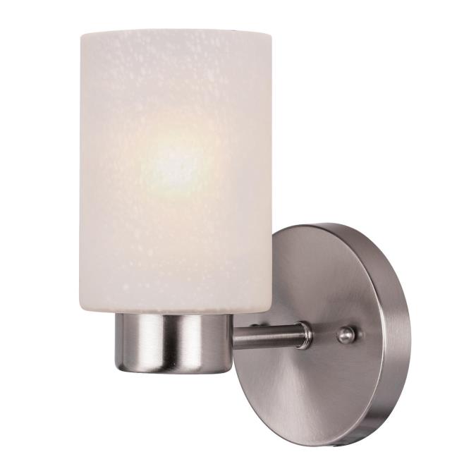 Sylvestre One-Light Indoor Wall Fixture: Brushed Nickel Finish