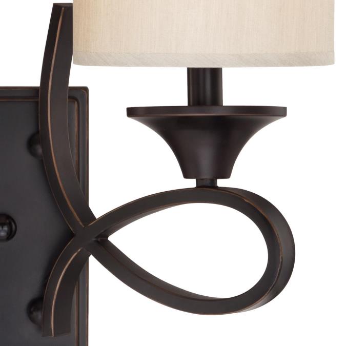 Lenola Two-Light Indoor Wall Fixture: Amber Bronze Finish