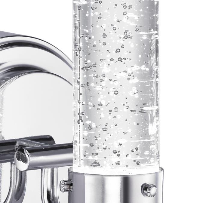 Cava One-Light LED Indoor Wall Fixture: Chrome Finish