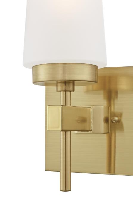 Chaddsford One-Light Indoor Wall Fixture: Champagne Brass Finish