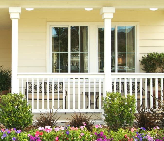 7-3/8-Inch Dimmable LED Indoor/Outdoor Surface Mount, Wet Location, ENERGY STAR: White Finish with Frosted Lens