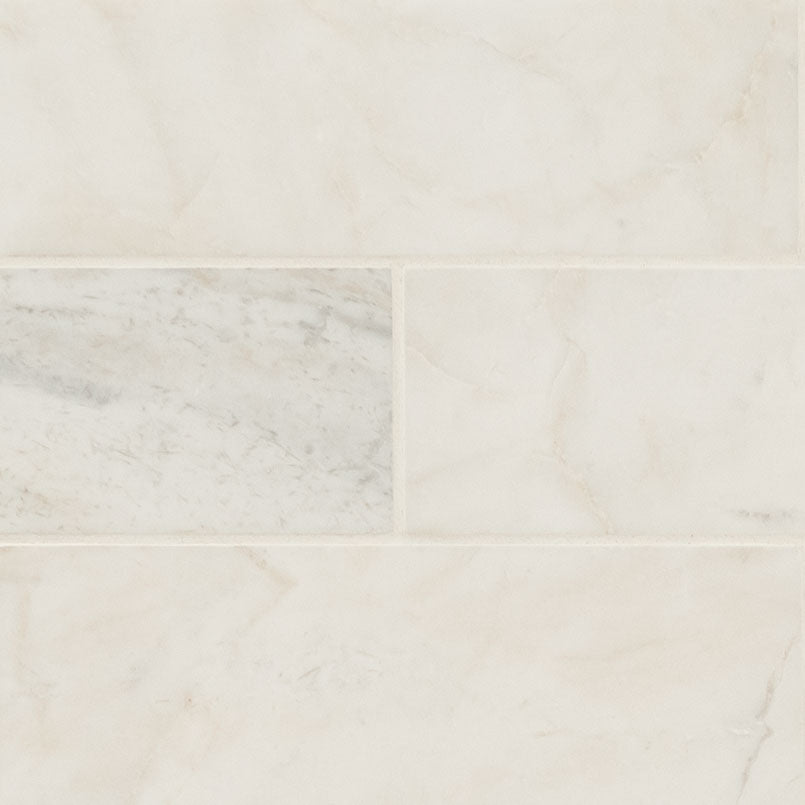 Arabescato Venato White Tile 4x12