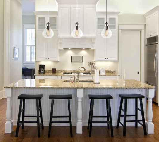 Wes Indoor Mini Pendant: Oil Rubbed Bronze Finish with Clear Glass