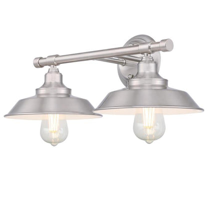 Iron Hill Two-Light Indoor Wall Fixture