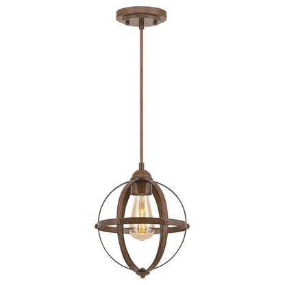 Stella Mira Indoor Mini Pendant: Barnwood Finish