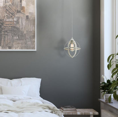 Stella Mira Indoor Mini Pendant: Antique Ash Finish