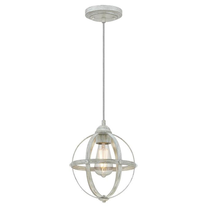 Stella Mira Indoor Mini Pendant: Antique Ash Finish