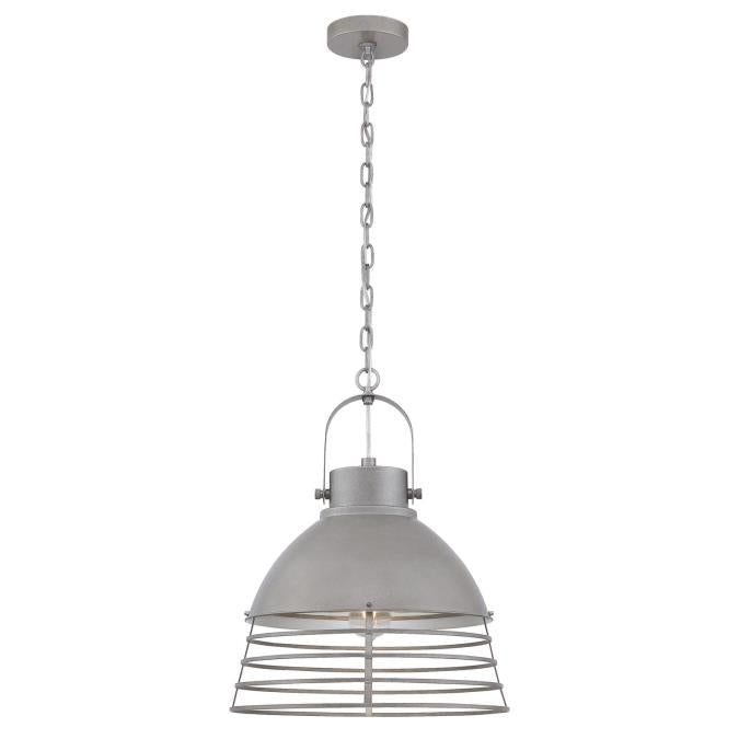 Ciara Indoor Pendant: Industrial Steel Finish