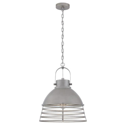 Ciara Indoor Pendant: Industrial Steel Finish