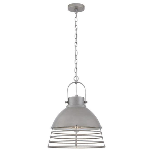 Ciara Indoor Pendant: Industrial Steel Finish