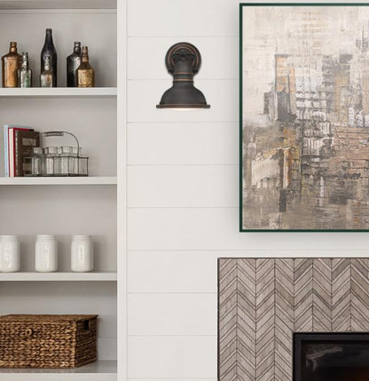 Boswell One-Light Indoor Wall Fixture Oil-Rubbed Bronze Finish