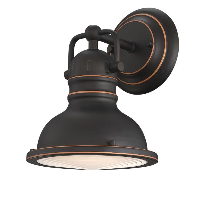 Boswell One-Light Indoor Wall Fixture Oil-Rubbed Bronze Finish