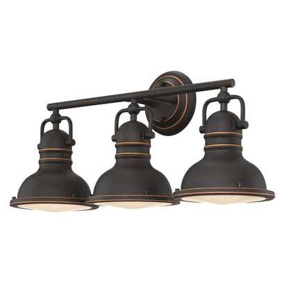 Boswell Three-Light Indoor Wall Fixture : Oil-Rubbed Bronze Finish