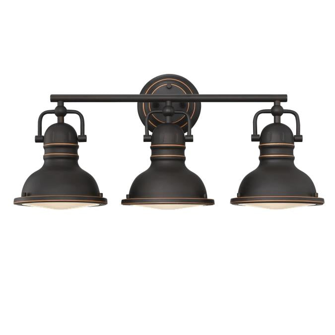 Boswell Three-Light Indoor Wall Fixture : Oil-Rubbed Bronze Finish