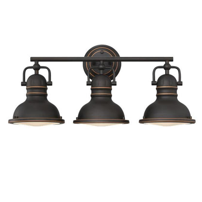 Boswell Three-Light Indoor Wall Fixture : Oil-Rubbed Bronze Finish