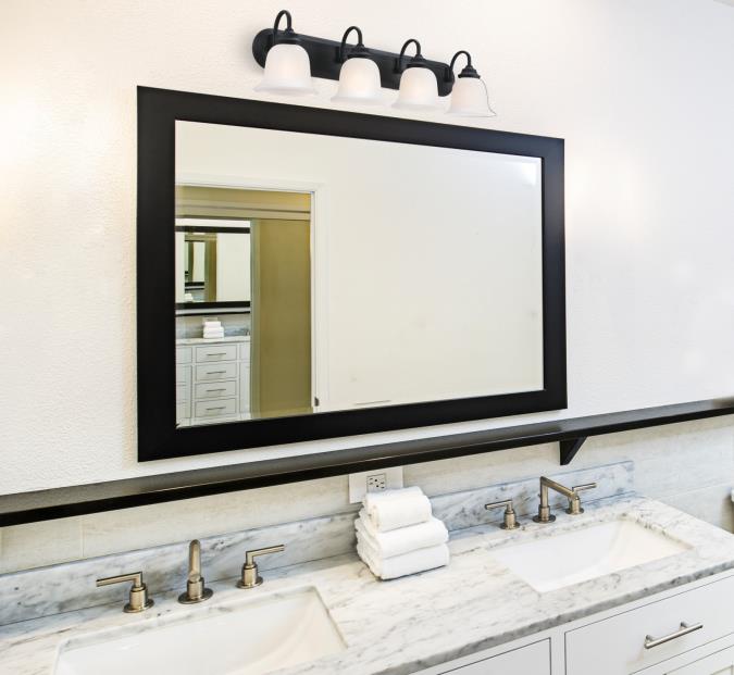 Harwell Four-Light Indoor Wall Fixture: Matte Black Finish