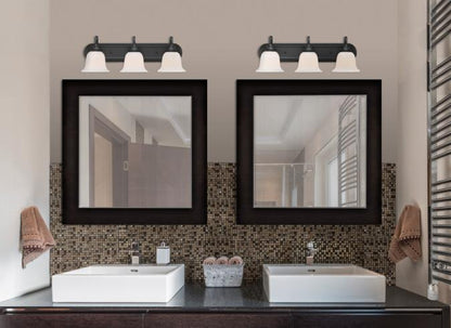 Harwell Three-Light Indoor Wall Fixture: Matte Black Finish