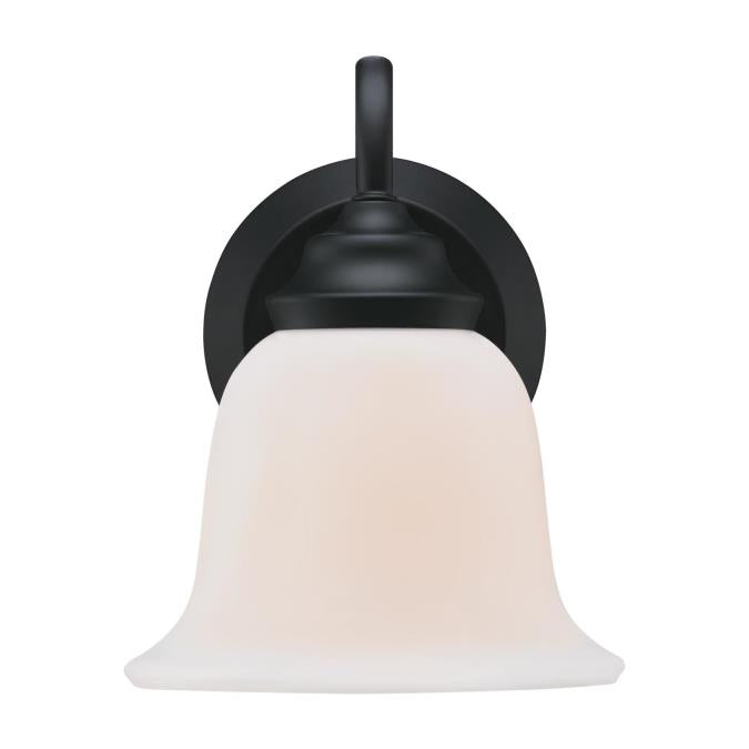 Harwell One-Light Indoor Wall Fixture: Matte Black Finish