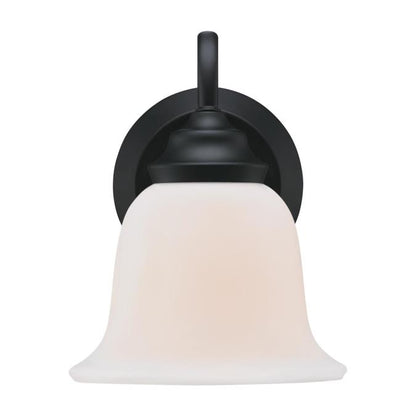 Harwell One-Light Indoor Wall Fixture: Matte Black Finish