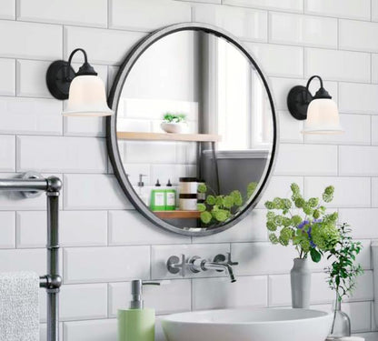 Harwell One-Light Indoor Wall Fixture: Matte Black Finish