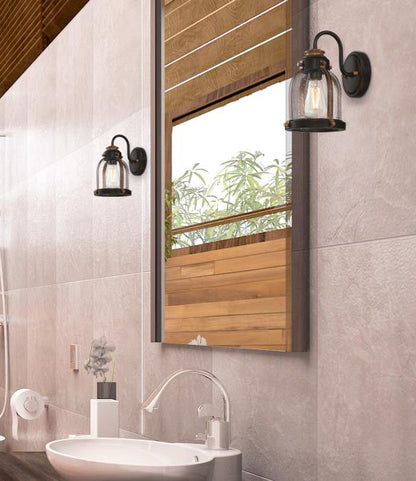 Cindy One-Light Indoor Wall Fixture: Oil-Rubbed Bronze Finish