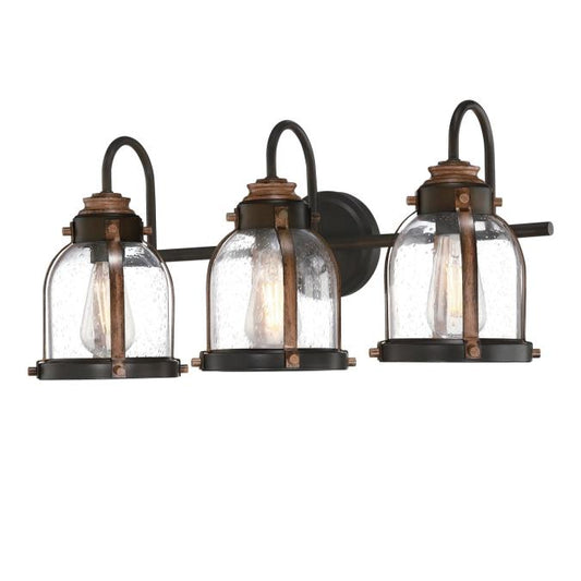 Cindy Three-Light Indoor Wall Fixture: Oil-Rubbed Bronze Finish