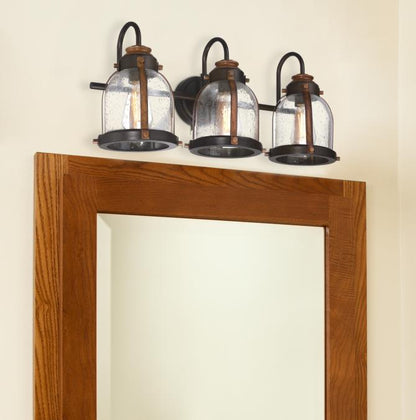 Cindy Three-Light Indoor Wall Fixture: Oil-Rubbed Bronze Finish