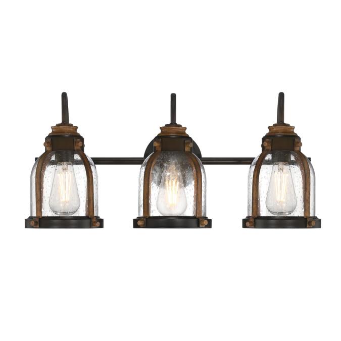 Cindy Three-Light Indoor Wall Fixture: Oil-Rubbed Bronze Finish