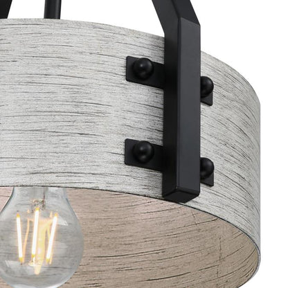 Callowhill One-Light Indoor Pendant: Matte Black and Antique Ash Finish