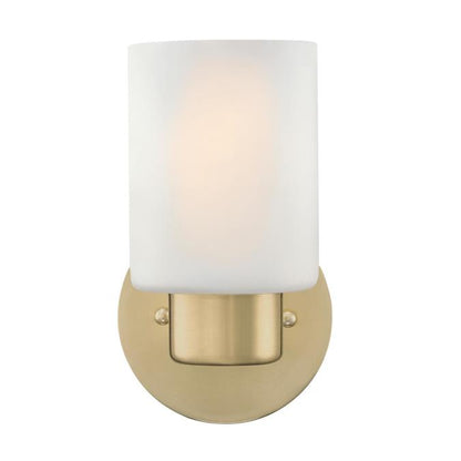 Sylvestre One-Light Wall Fixture: Champagne Brass Finish
