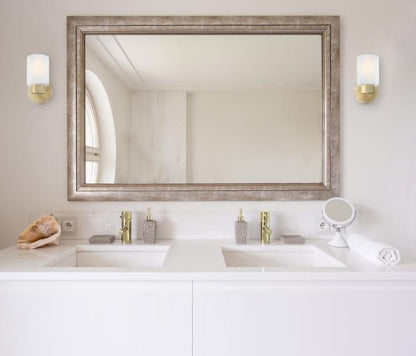 Sylvestre One-Light Wall Fixture: Champagne Brass Finish