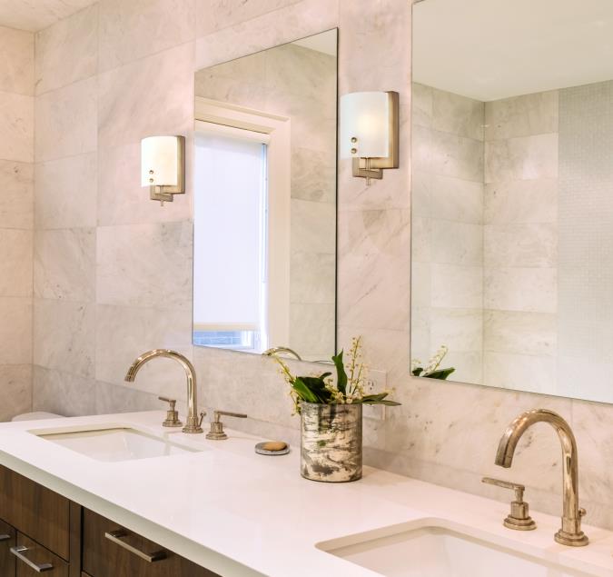 Enzo James One-Light Wall Fixture: Brushed Brass Finish