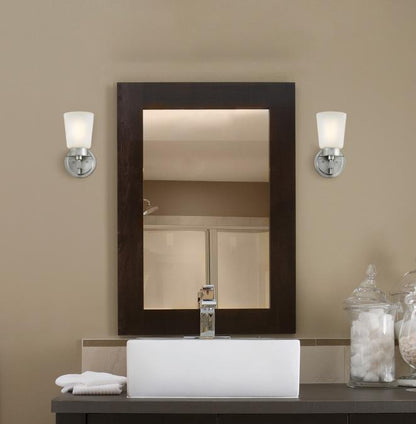 Reynaldo One-Light Wall Fixture: Brushed Nickel Finish