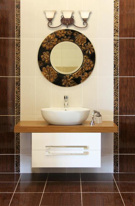 Regal Springs Three-Light Indoor Wall Fixture: Ebony Gold Finish