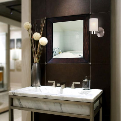 Sylvestre One-Light Indoor Wall Fixture: Brushed Nickel Finish