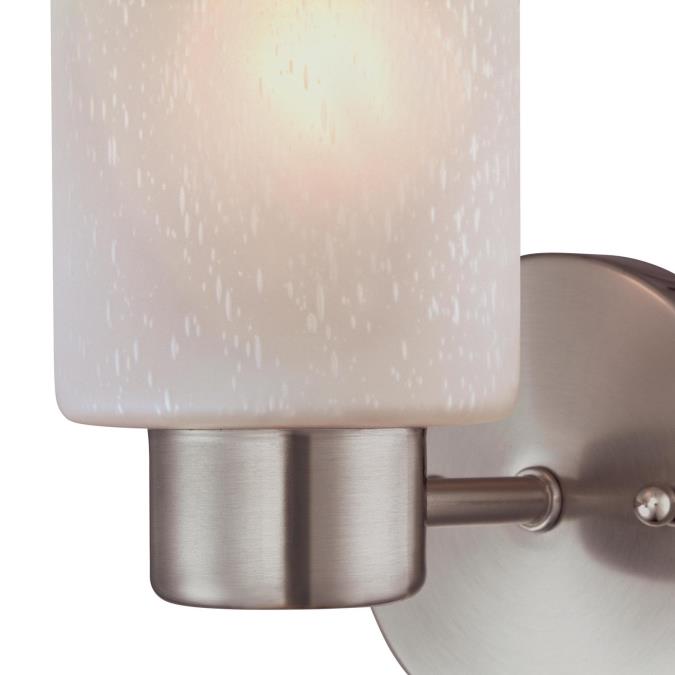 Sylvestre One-Light Indoor Wall Fixture: Brushed Nickel Finish