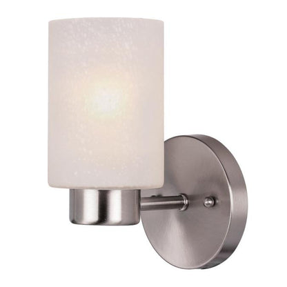 Sylvestre One-Light Indoor Wall Fixture: Brushed Nickel Finish