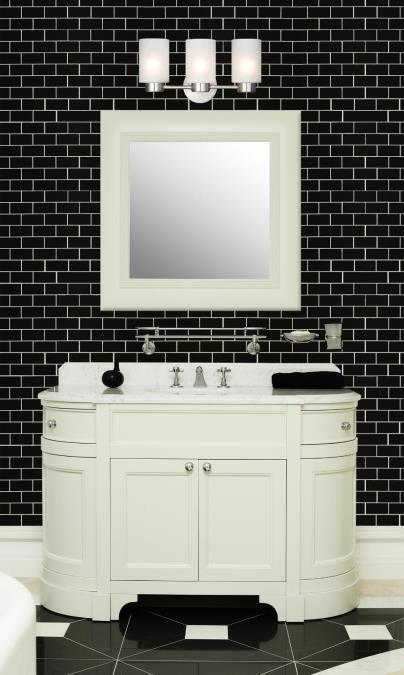 Sylvestre Three-Light Indoor Wall Fixture: Brushed Nickel Finish