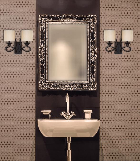 Lenola Two-Light Indoor Wall Fixture: Amber Bronze Finish