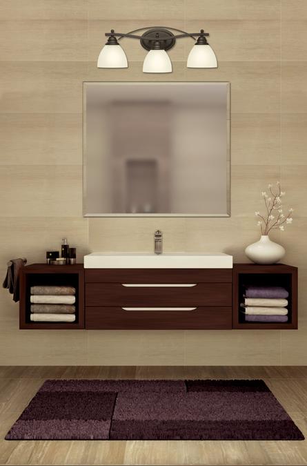 Elvaston Three-Light Indoor Wall Fixture: Oil Rubbed Bronze Finish