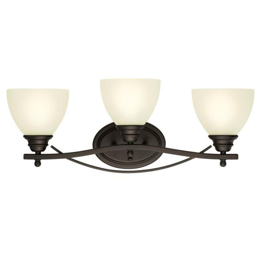 Elvaston Three-Light Indoor Wall Fixture: Oil Rubbed Bronze Finish