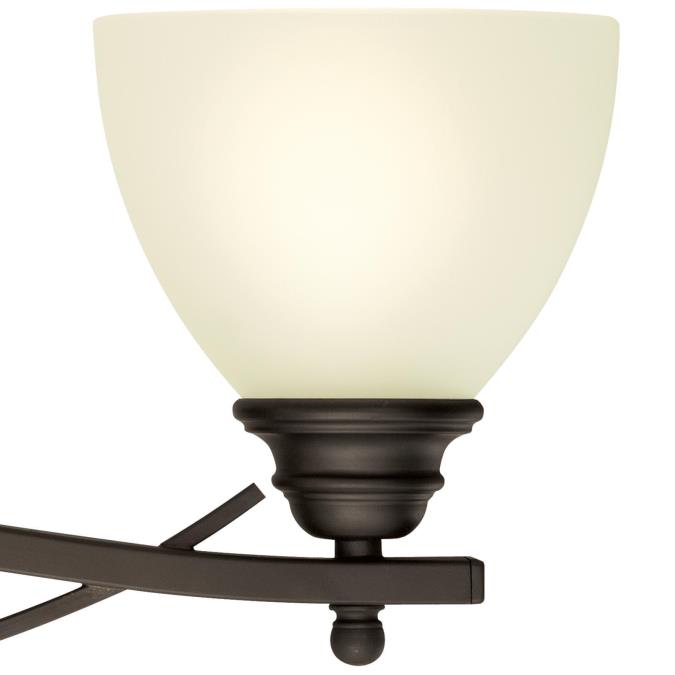 Elvaston Three-Light Indoor Wall Fixture: Oil Rubbed Bronze Finish