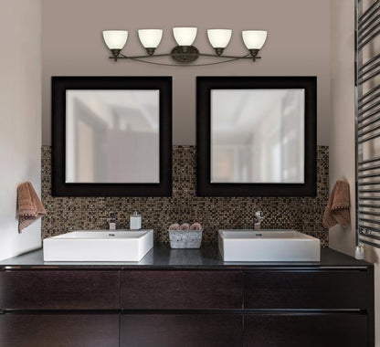 Elvaston Five-Light Indoor Wall Fixture: Oil Rubbed Bronze Finish