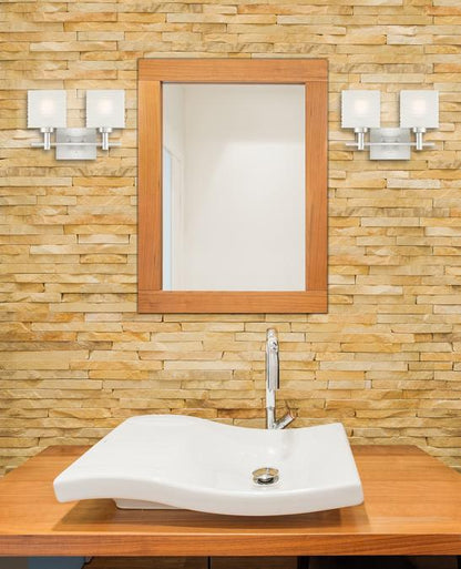 Alexander Two-Light Indoor Wall Fixture: Brushed Nickel Finish