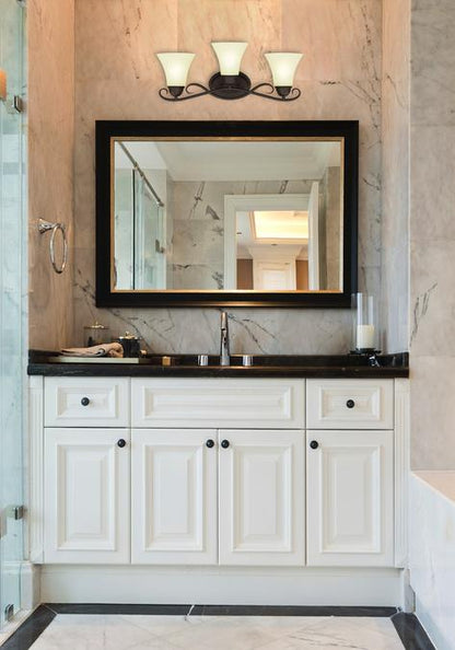 Dunmore Three-Light Indoor Wall Fixture: Oil Rubbed Bronze Finish