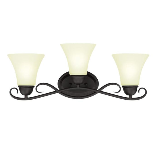 Dunmore Three-Light Indoor Wall Fixture: Oil Rubbed Bronze Finish