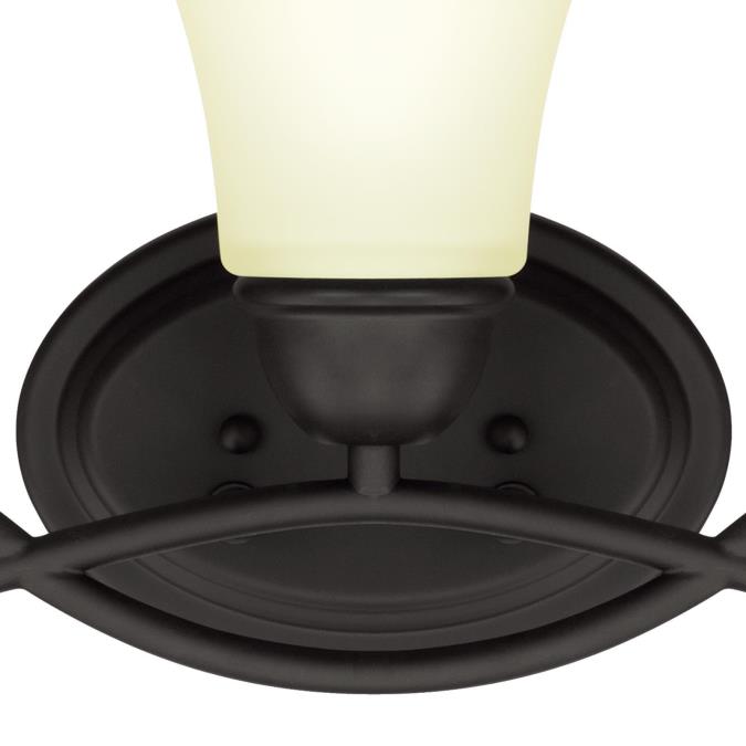 Dunmore Three-Light Indoor Wall Fixture: Oil Rubbed Bronze Finish